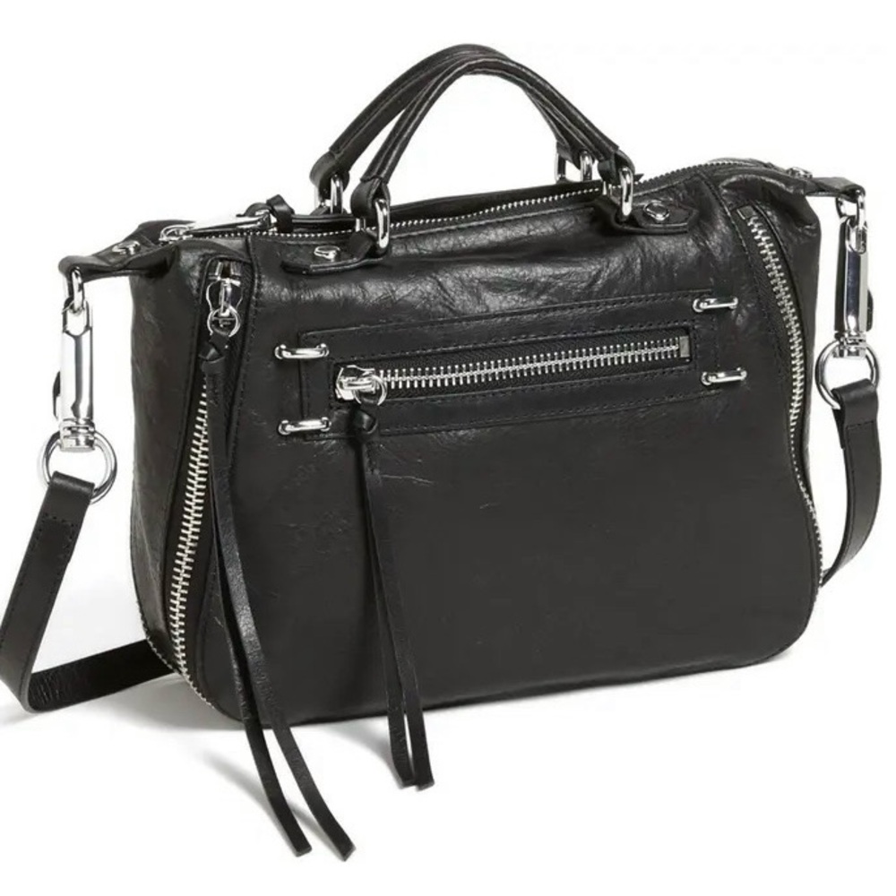 Joelle Hawkens Leather Moto Crossbody
